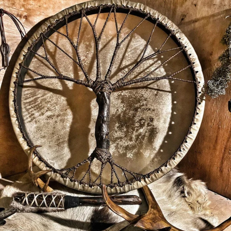 Decorazione per tamburo sciamanico fatta a mano