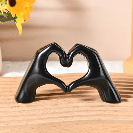 LOVESCULPT WOOD – Figura decorativa in legno fatta a mano per una casa piena d'amore
