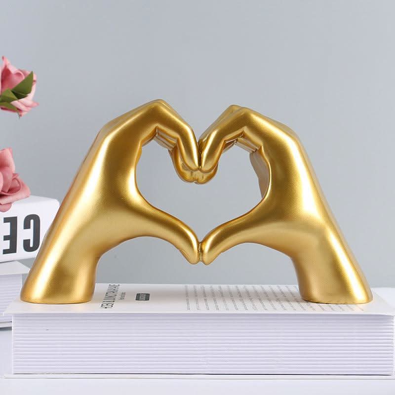 LOVESCULPT WOOD – Figura decorativa in legno fatta a mano per una casa piena d'amore