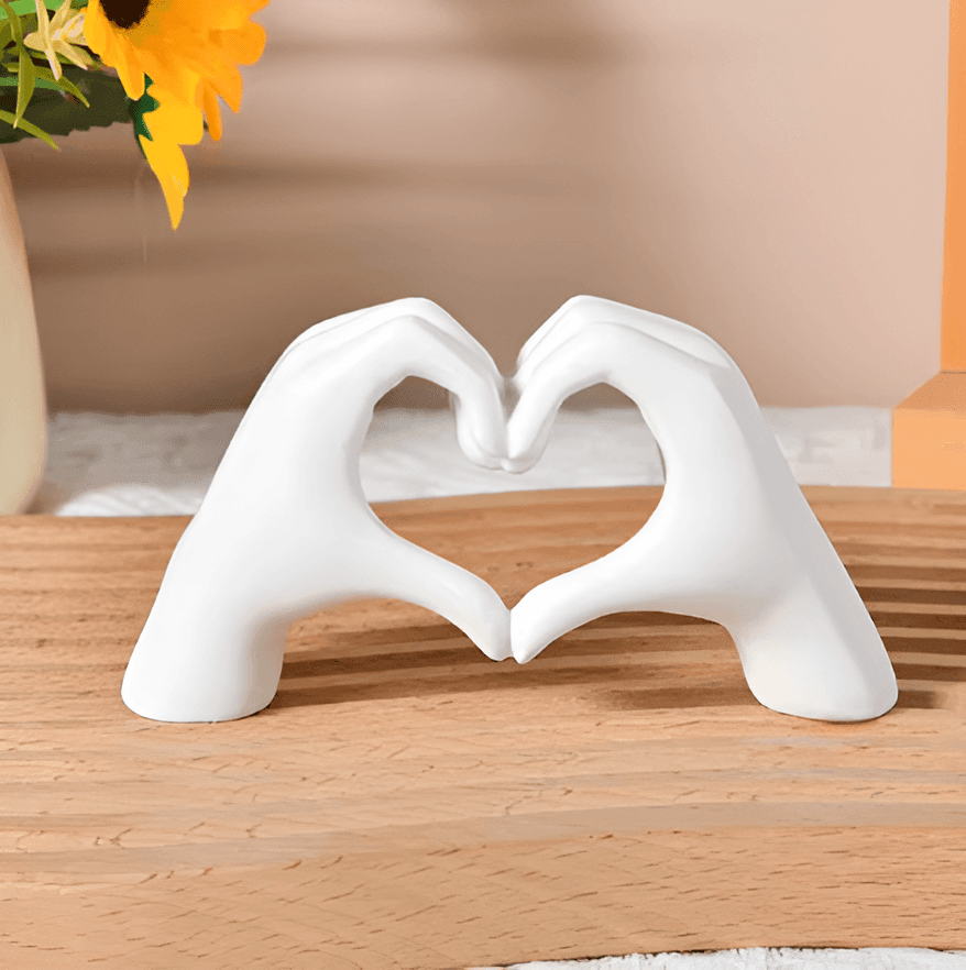 LOVESCULPT WOOD – Figura decorativa in legno fatta a mano per una casa piena d'amore