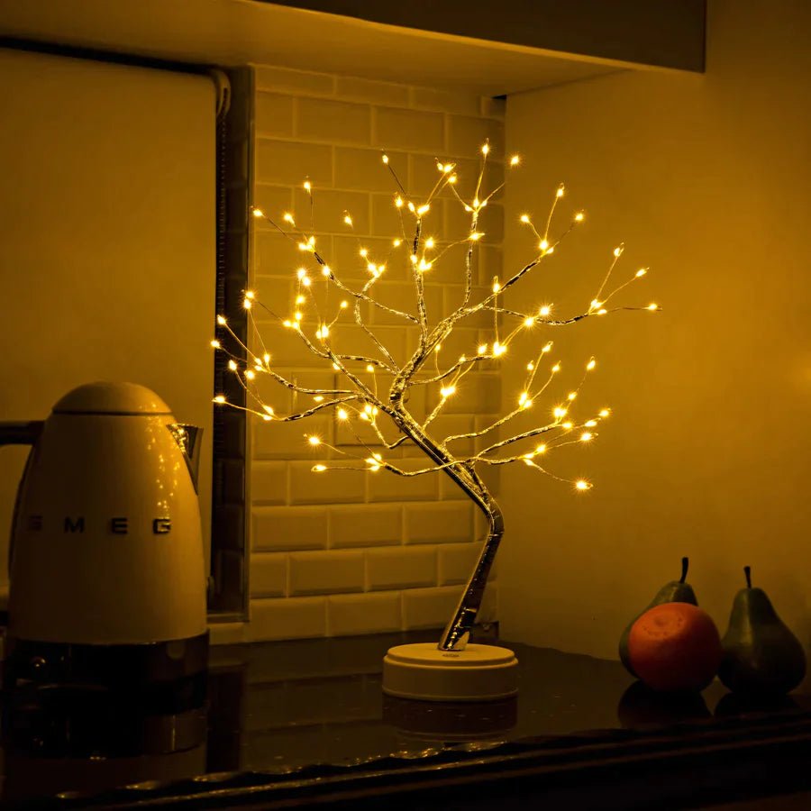 LjusTräd – Lampada LED in legno fatta a mano con 108 diodi