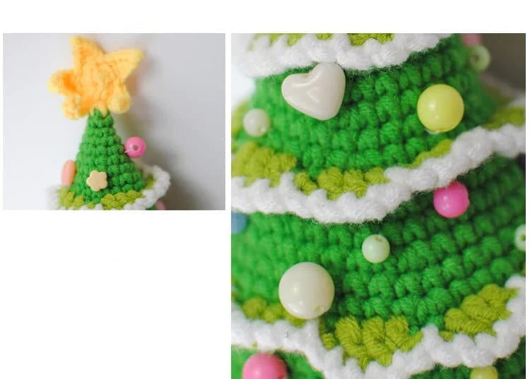 Albero di Natale all'uncinetto fatto a mano