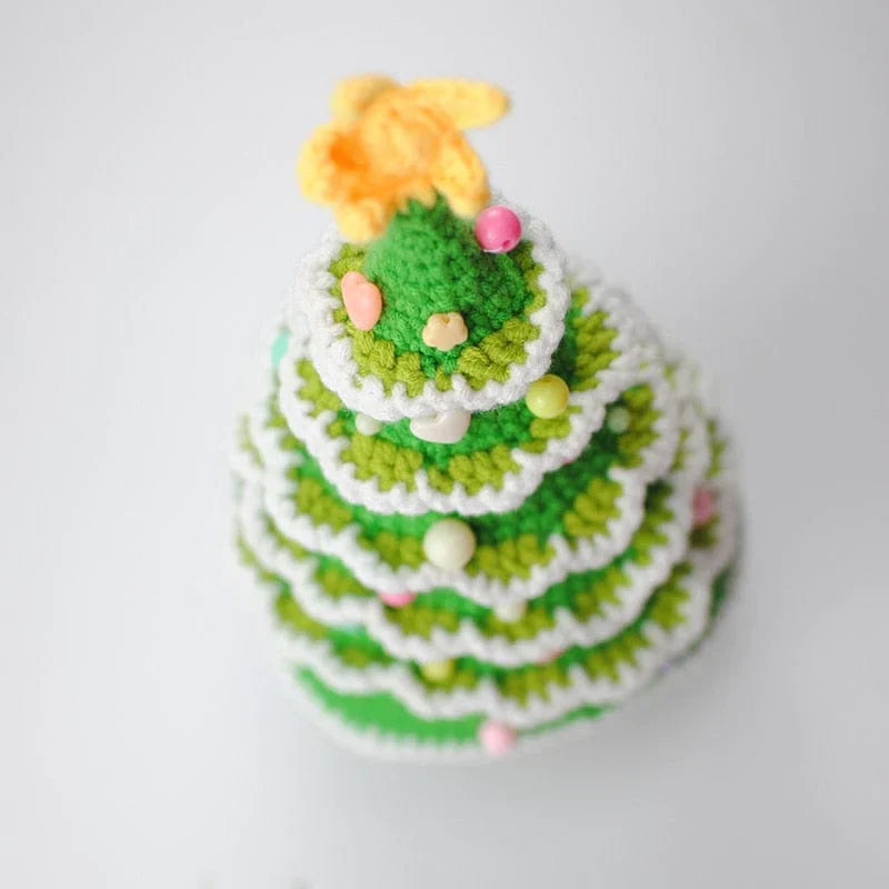 Albero di Natale all'uncinetto fatto a mano