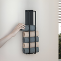 Portasciugamani | Stoccaggio verticale a parete | Cesto di filo aperto | TowelStack