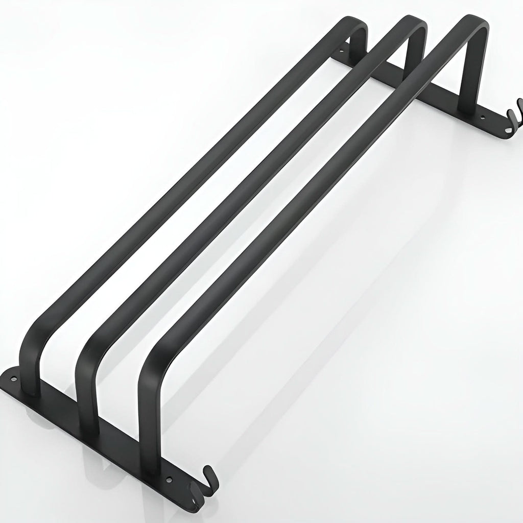 Rack per Asciugamani da Muro HangEase a 3 Strati – Nero