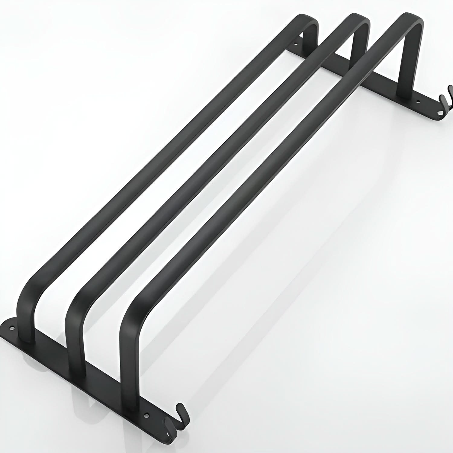Rack per Asciugamani da Muro HangEase a 3 Strati – Nero
