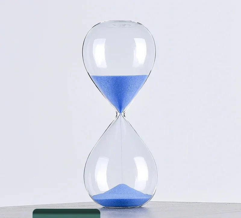 Timer a Sabbia in Vetro | Decorazione Elegante con indicazione di 5/10/30/60 Minuti