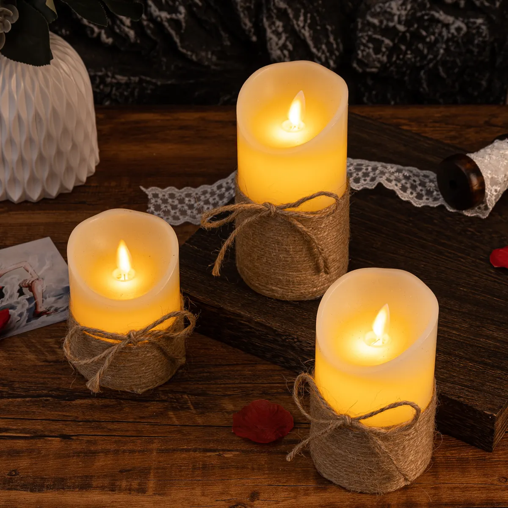 Autunno – Flamfri Ljus con Illuminazione Suggestiva