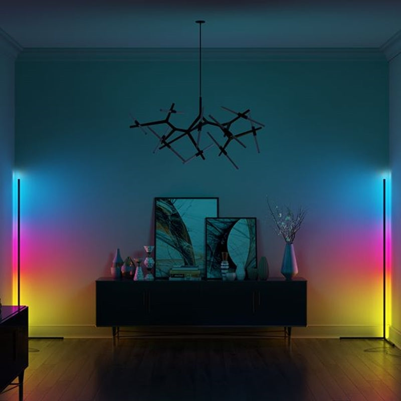 Nerithis - Lampada da Terra Angolare LED Dimmabile Design Minimalista