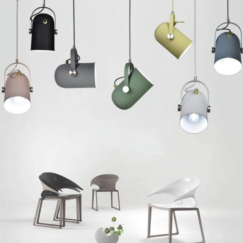 Lampada a Sospensione Regolabile Scandinava – Lampada da Soffitto Minimalista e Stile per Interni Moderni