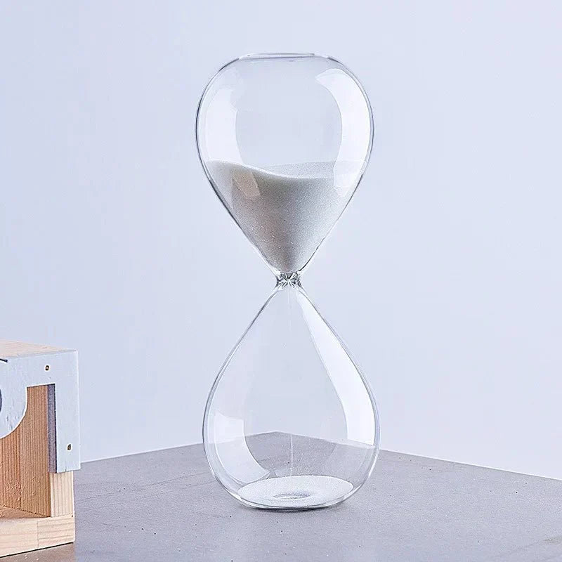 Timer a Sabbia in Vetro | Decorazione Elegante con indicazione di 5/10/30/60 Minuti