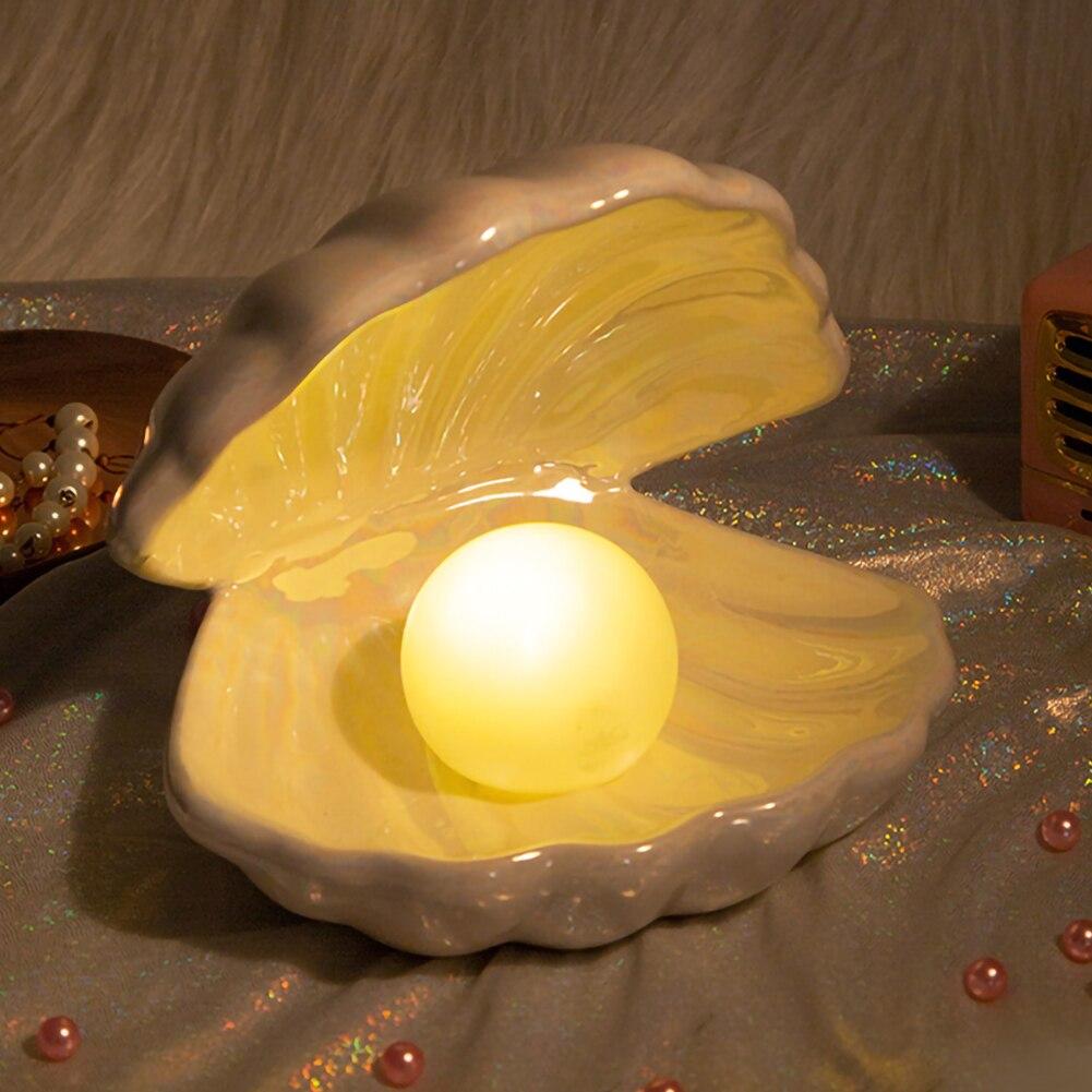 Lampada Chelly Chic con Conchiglia | Una lampada magica con una perla