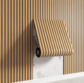 Pannelli in legno | Pannelli acustici 3D autoadesivi | Rivestimento murale moderno | WallVogue