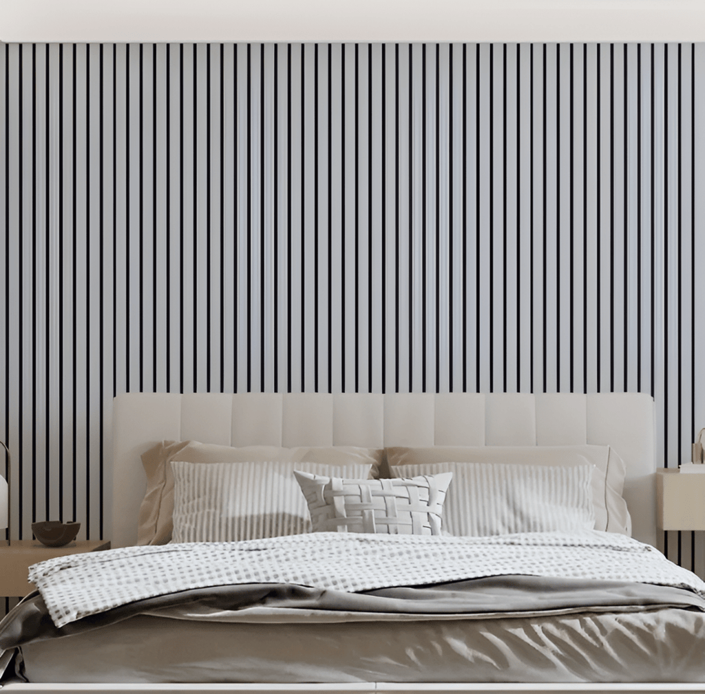 Pannelli in legno | Pannelli acustici 3D autoadesivi | Rivestimento murale moderno | WallVogue