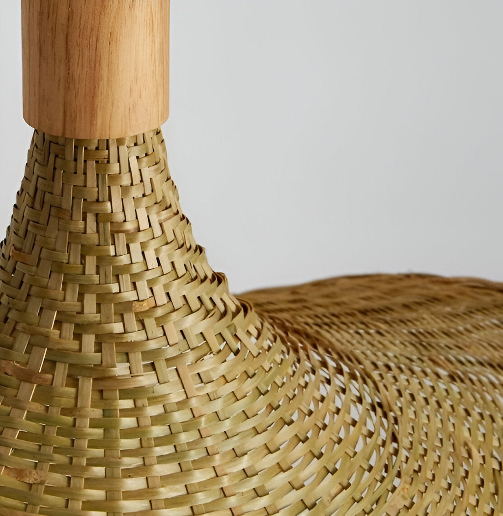 BambWicker – Lampada a Sospensione in Rattan Fatta a Mano in Bambù Naturale