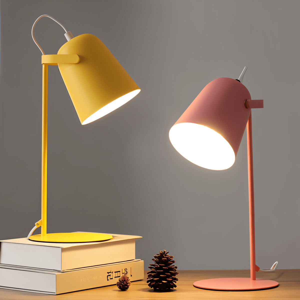 MacaronGlow - Lampada da scrivania Pastello - Design scandinavo creativo - Porta luce nel tuo spazio