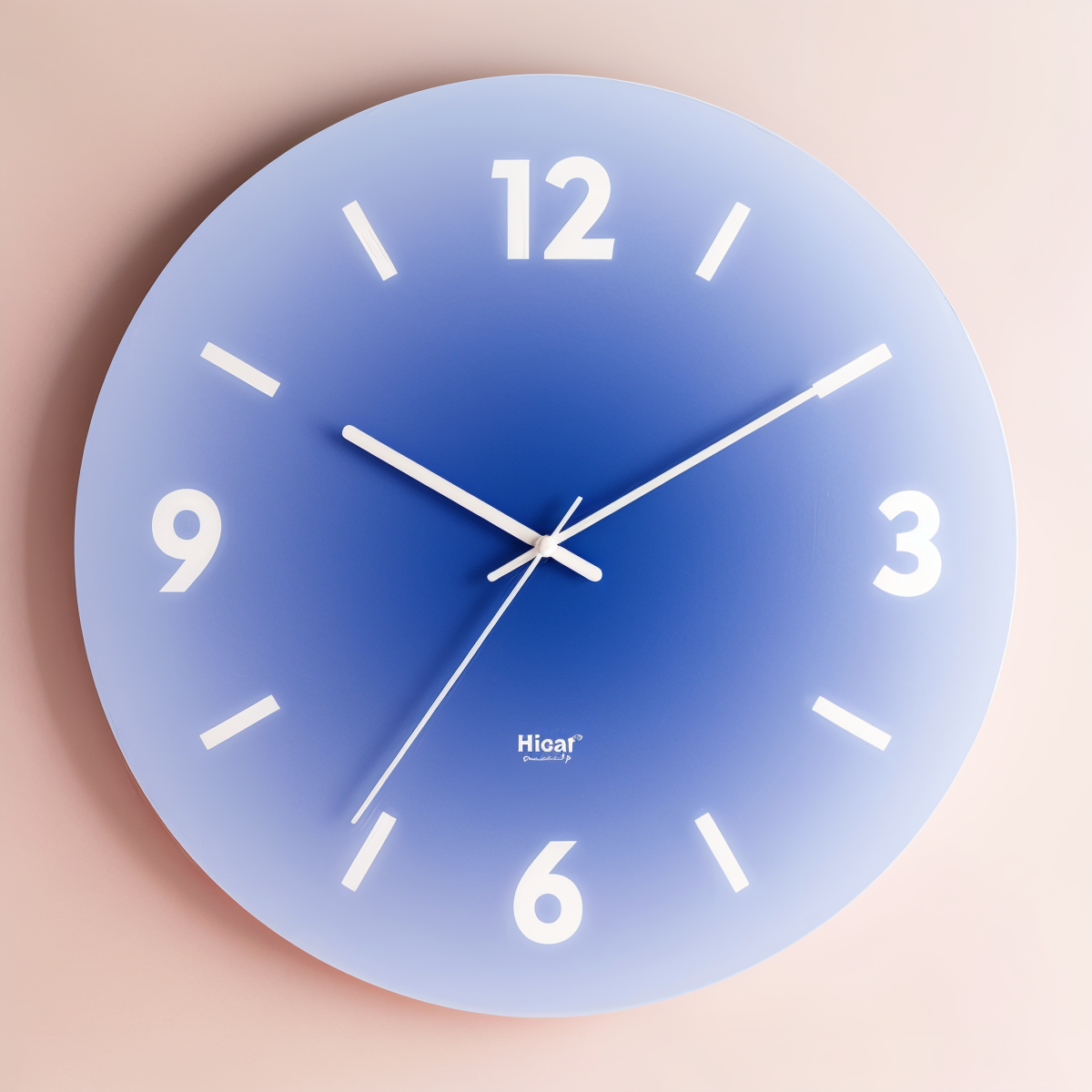 AuraSun Glow – Orologio da parete in vetro colorato senza ticchettio