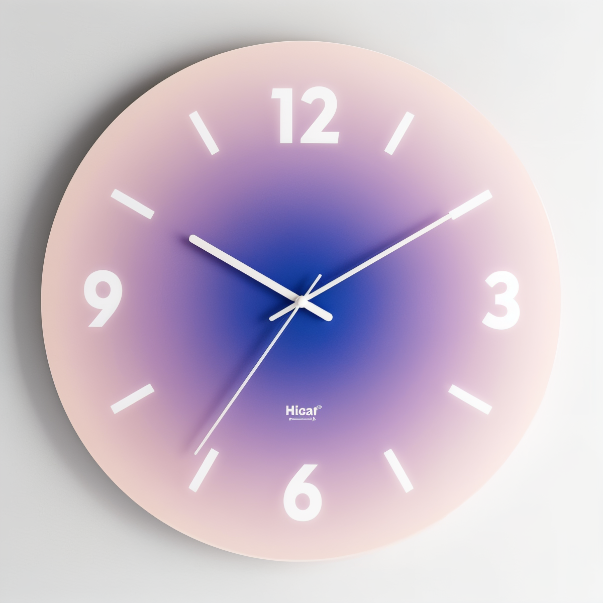 AuraSun Glow – Orologio da parete in vetro colorato senza ticchettio