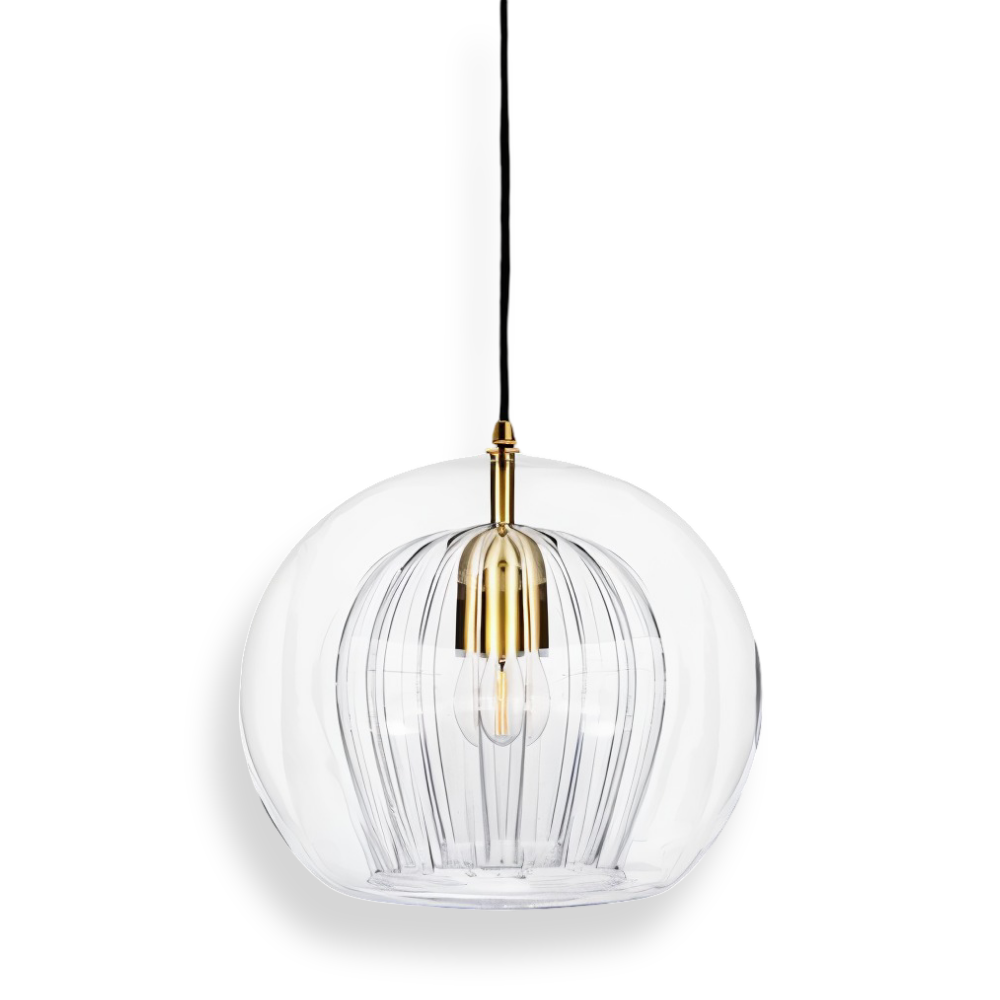 Clairvéa – Lampada a sospensione a forma di globo con eleganza vintage