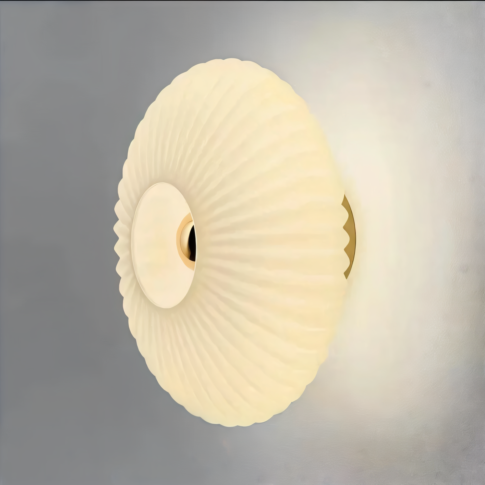 LumiWave – Applique in vetro nordico in stile Bauhaus con design a forma di onda