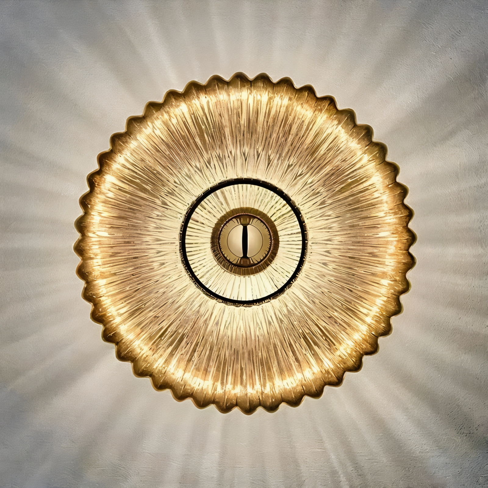 LumiWave – Applique in vetro nordico in stile Bauhaus con design a forma di onda