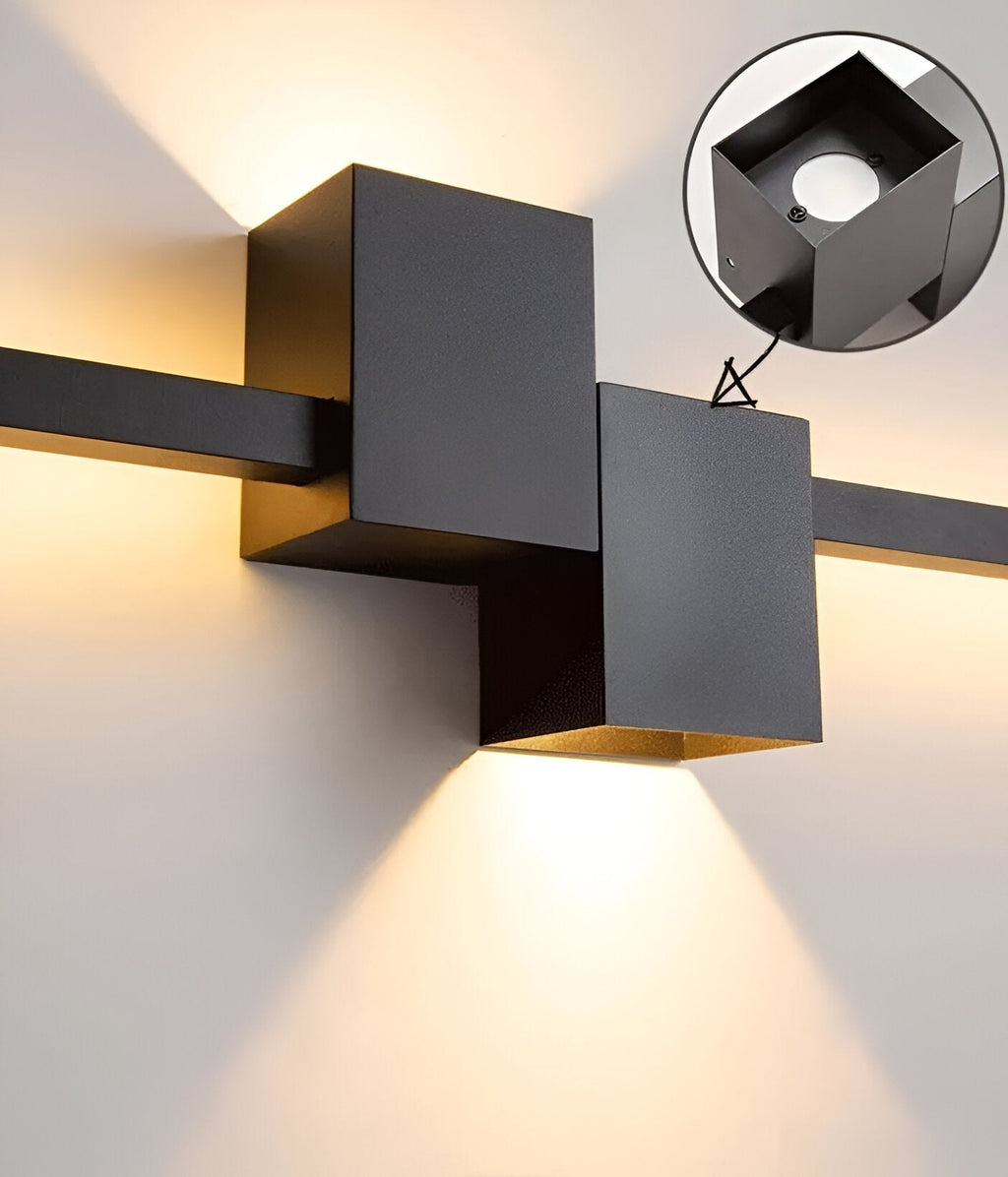 LinéaLux – Applique LED Nera Minimalista in Design Moderno e Lungo