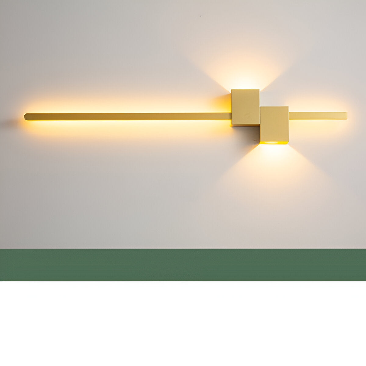 LinéaLux – Applique LED Nera Minimalista in Design Moderno e Lungo