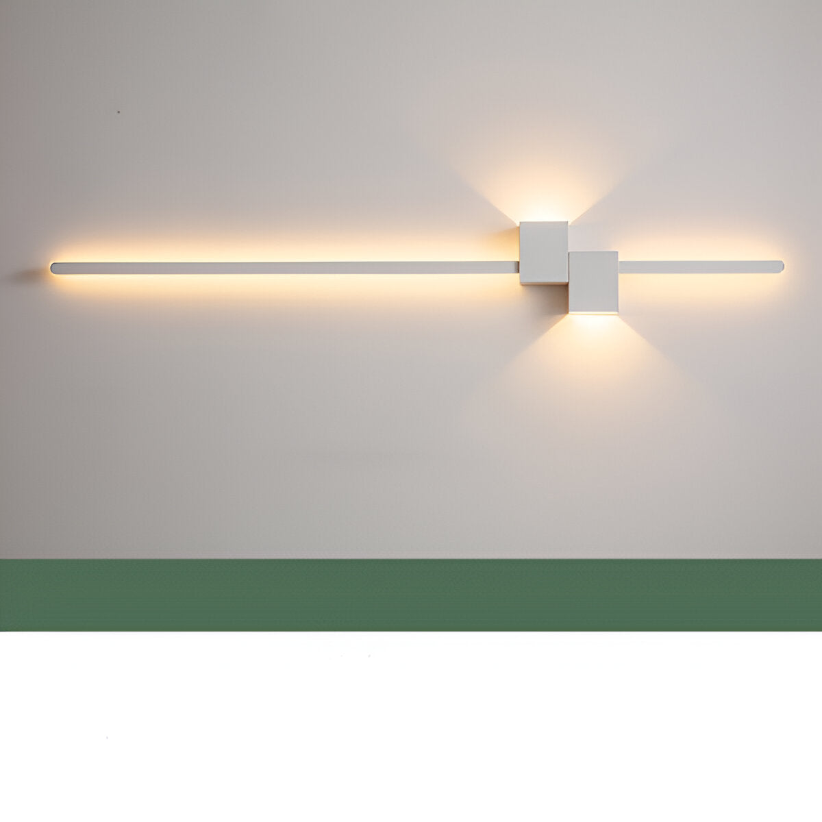 LinéaLux – Applique LED Nera Minimalista in Design Moderno e Lungo