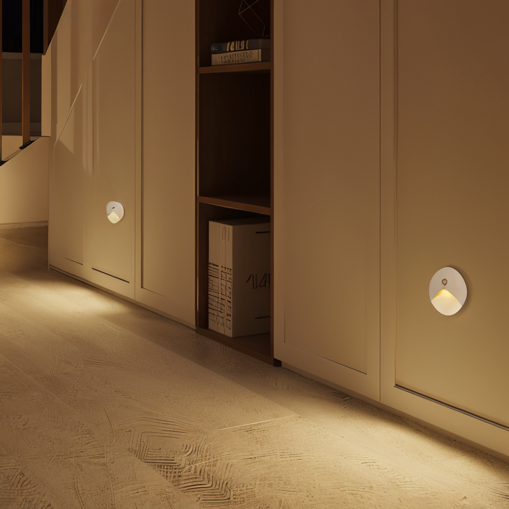 LuminiPath - Luce da Parete Impermeabile IP65 - Luce da Parete Interna ed Esterna - Luce da Parete LED con Sensore di Movimento