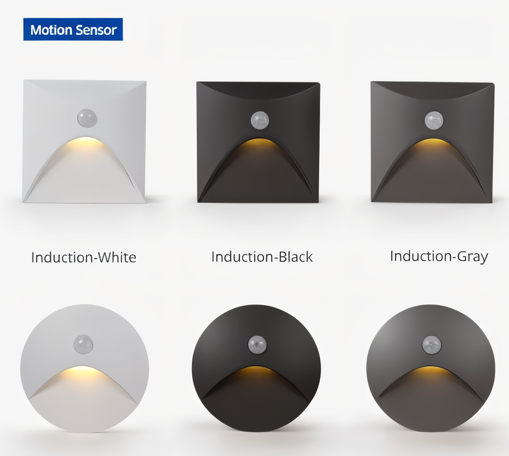 LuminiPath - Luce da Parete Impermeabile IP65 - Luce da Parete Interna ed Esterna - Luce da Parete LED con Sensore di Movimento