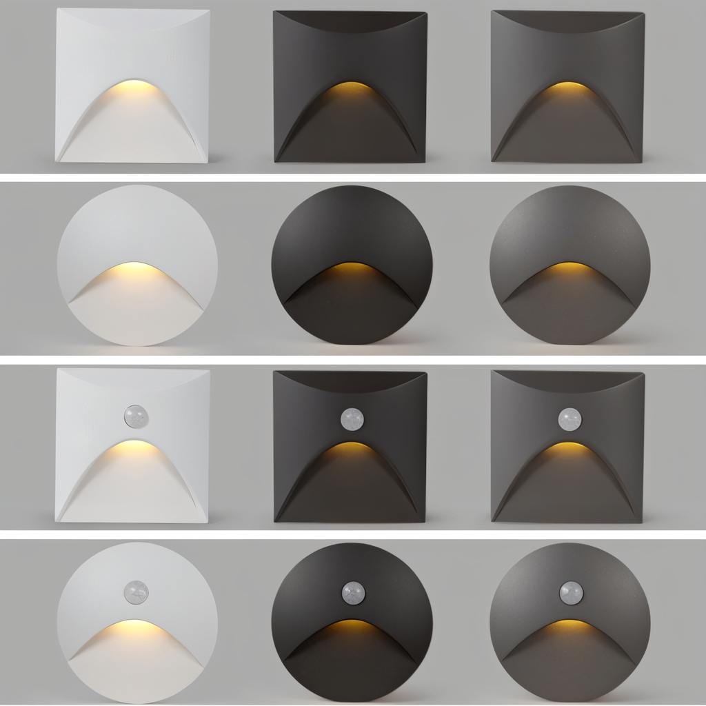 LuminiPath - Luce da Parete Impermeabile IP65 - Luce da Parete Interna ed Esterna - Luce da Parete LED con Sensore di Movimento