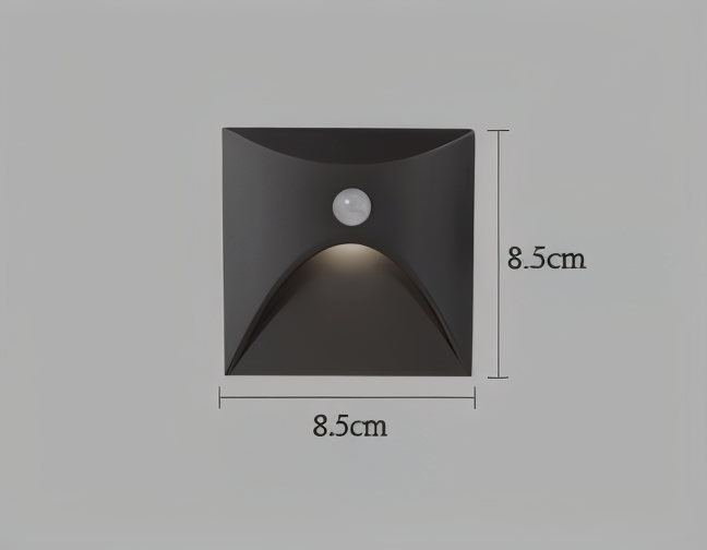 LuminiPath - Luce da Parete Impermeabile IP65 - Luce da Parete Interna ed Esterna - Luce da Parete LED con Sensore di Movimento