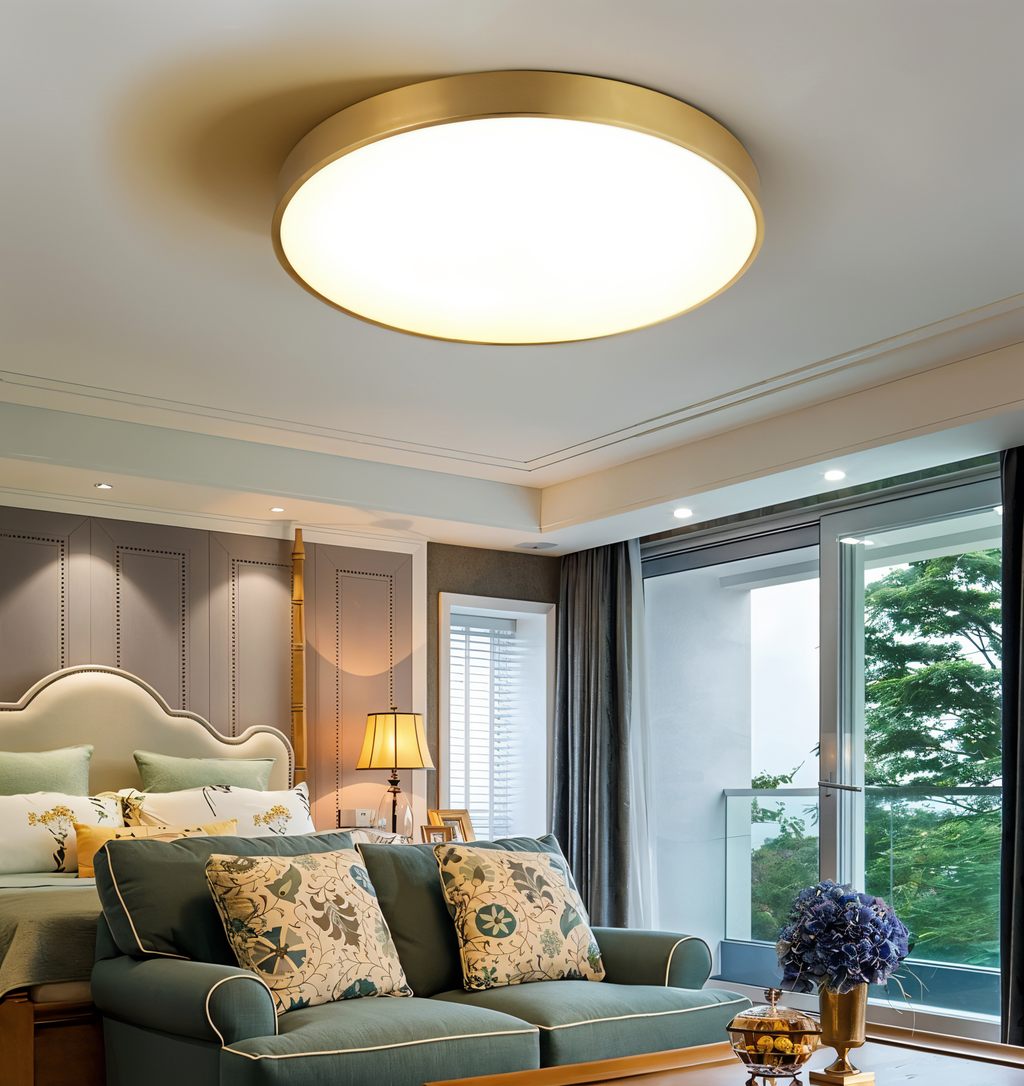 HaloMac – Lampada a soffitto LED rotonda in stile macaron