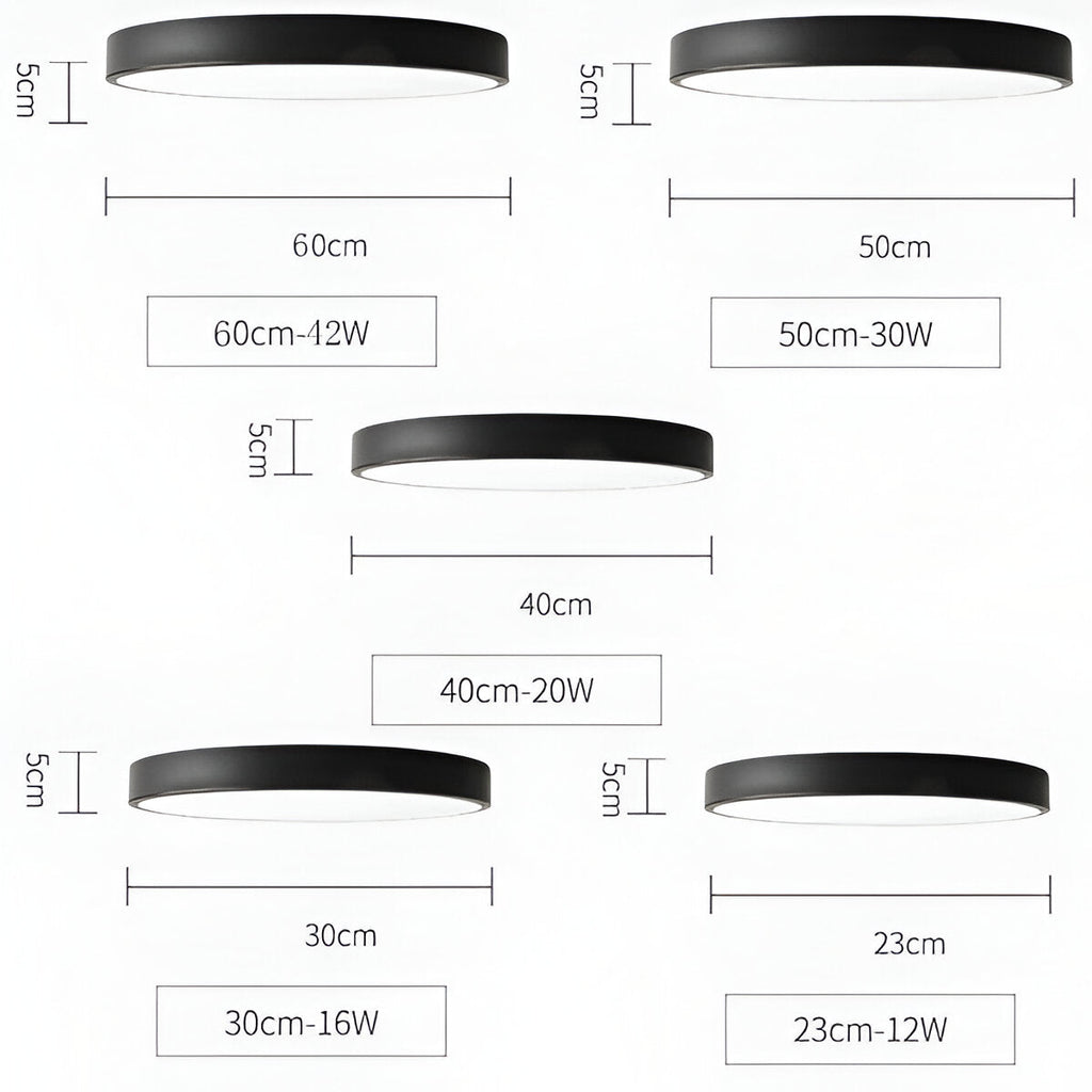 HaloMac – Lampada a soffitto LED rotonda in stile macaron