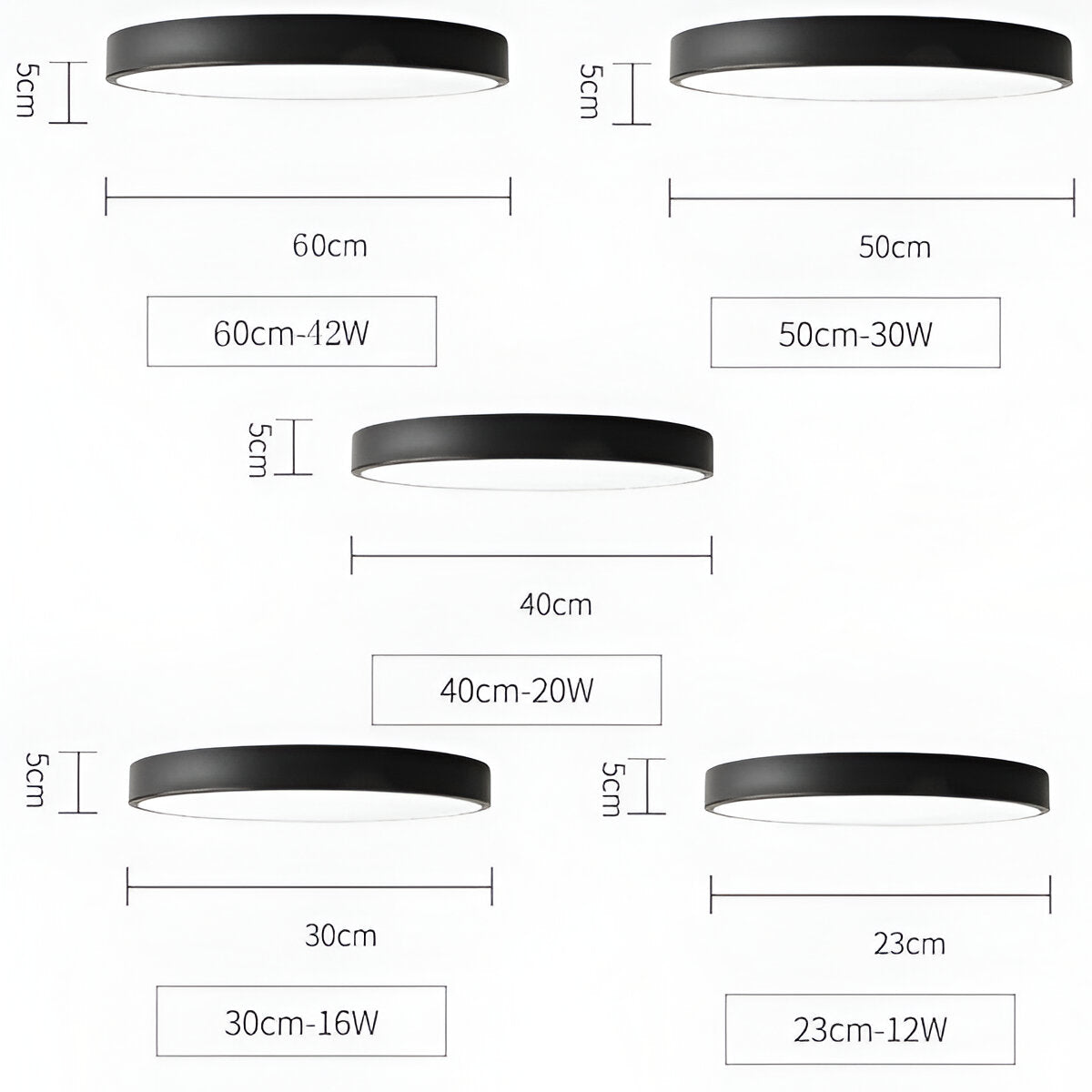 HaloMac – Lampada a soffitto LED rotonda in stile macaron