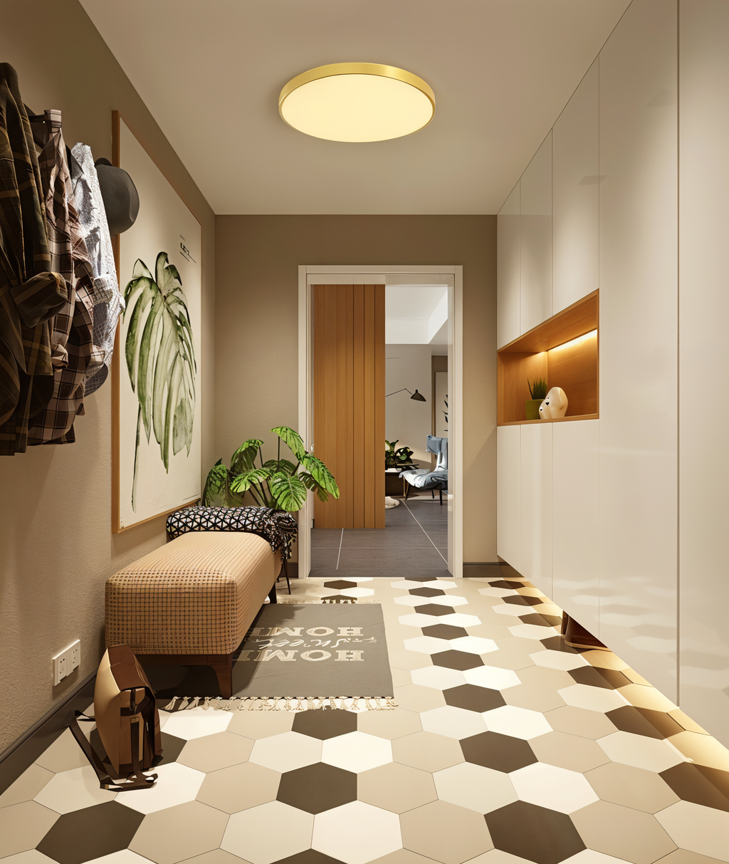 HaloMac – Lampada a soffitto LED rotonda in stile macaron
