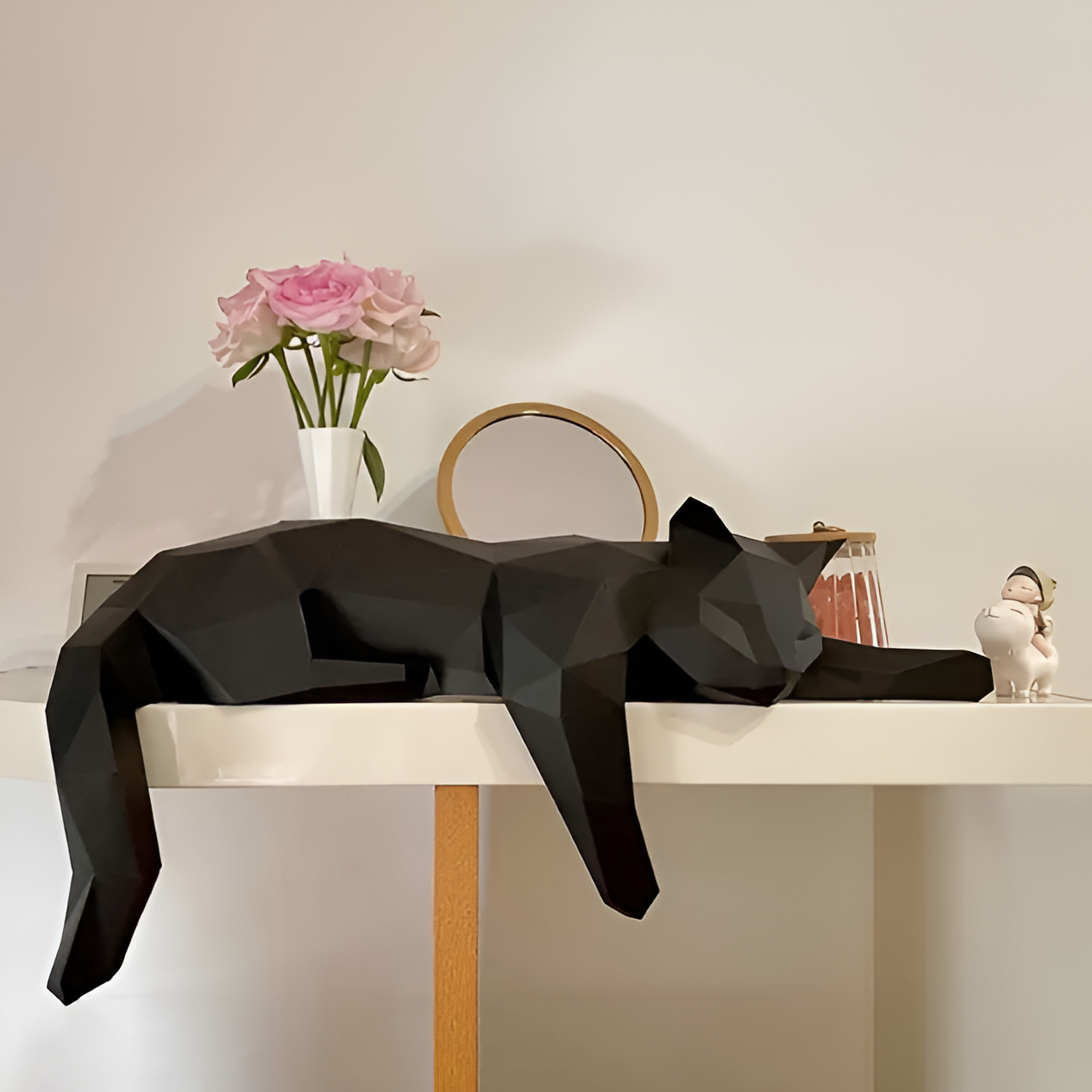 OriKat DIY – Gatto Origami 3D Moderno per Arredamento Creativo