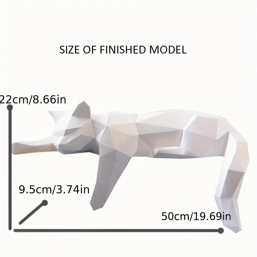 OriKat DIY – Gatto Origami 3D Moderno per Arredamento Creativo