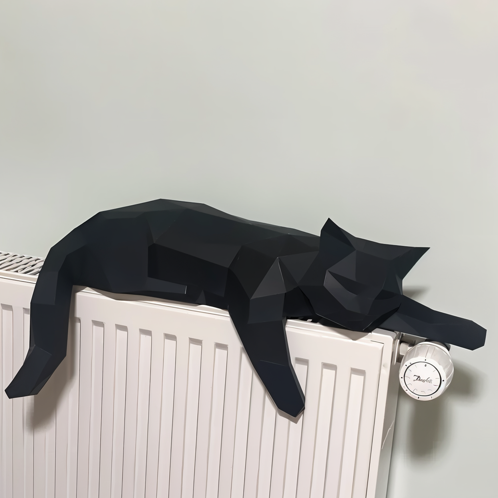 OriKat DIY – Gatto Origami 3D Moderno per Arredamento Creativo