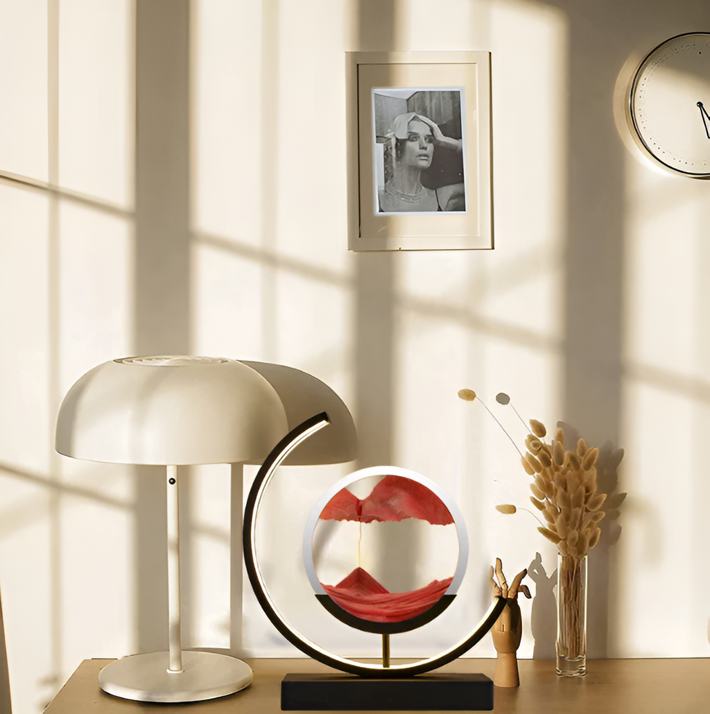 Lampada di sabbia Sand Glow con telecomando dimmerabile