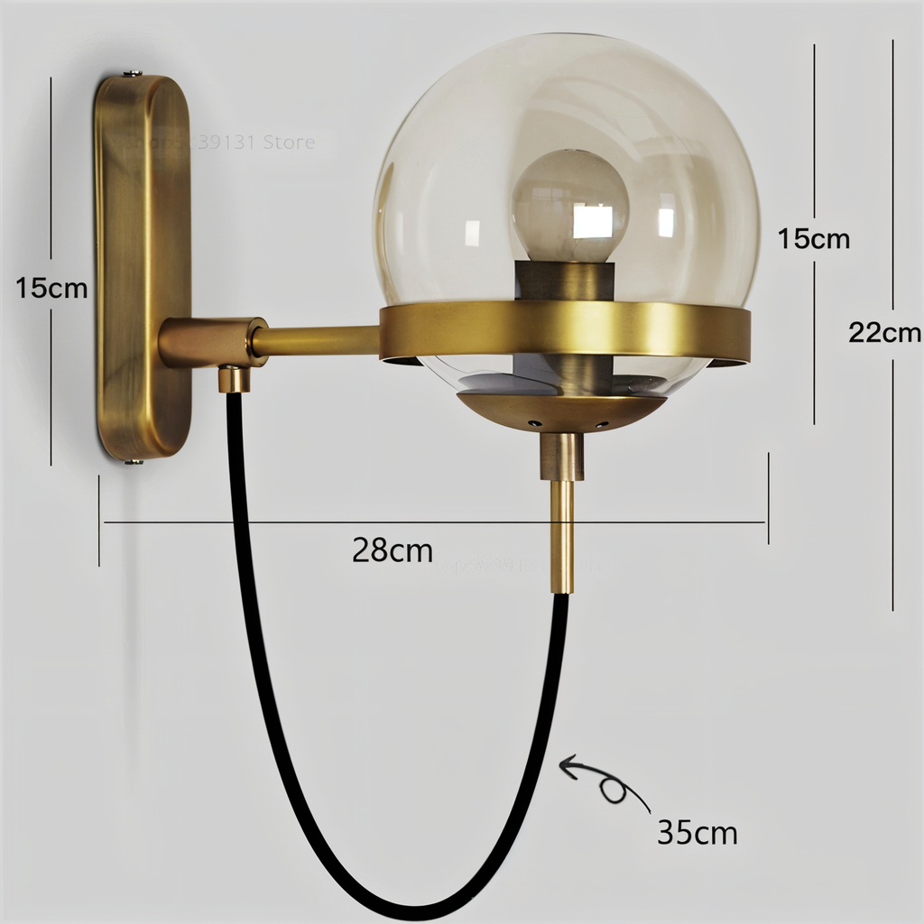 ScandiShine – Applique in Vetro con Design Nordico e Illuminazione a LED per Uso Interno