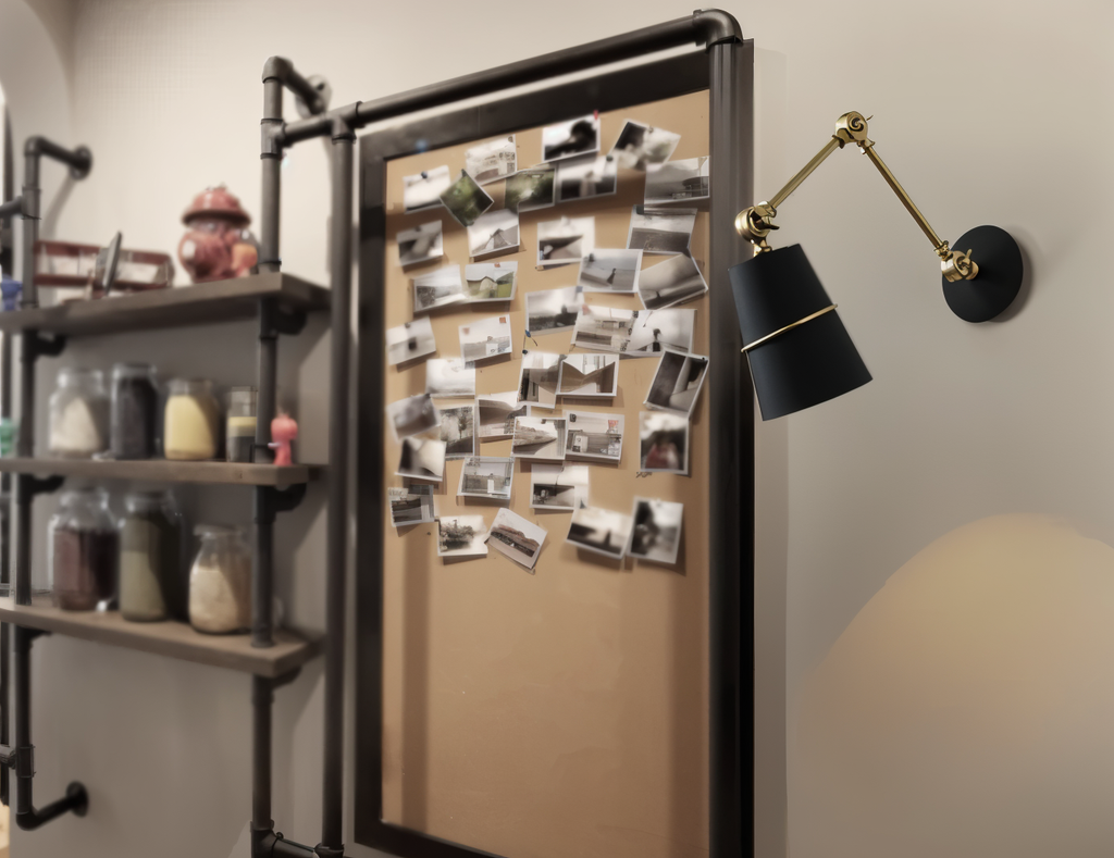 ArcGlow Applique – Applique Retro Regolabile in Nero o Bianco con Braccio Lungo