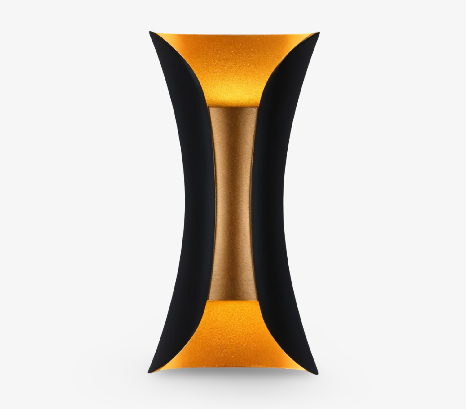 DualGlow Applique – Applique LED Doppia Faccia per Esterni in Design Nero/Oro