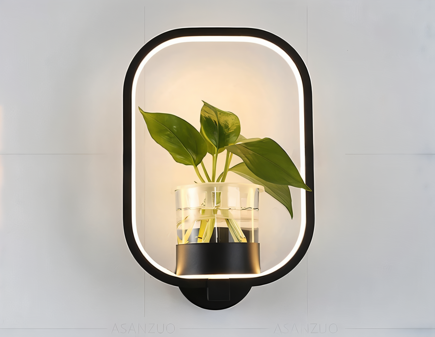 LumiGrow – Lampada da Parete LED Minimalista con Portavaso Integrato