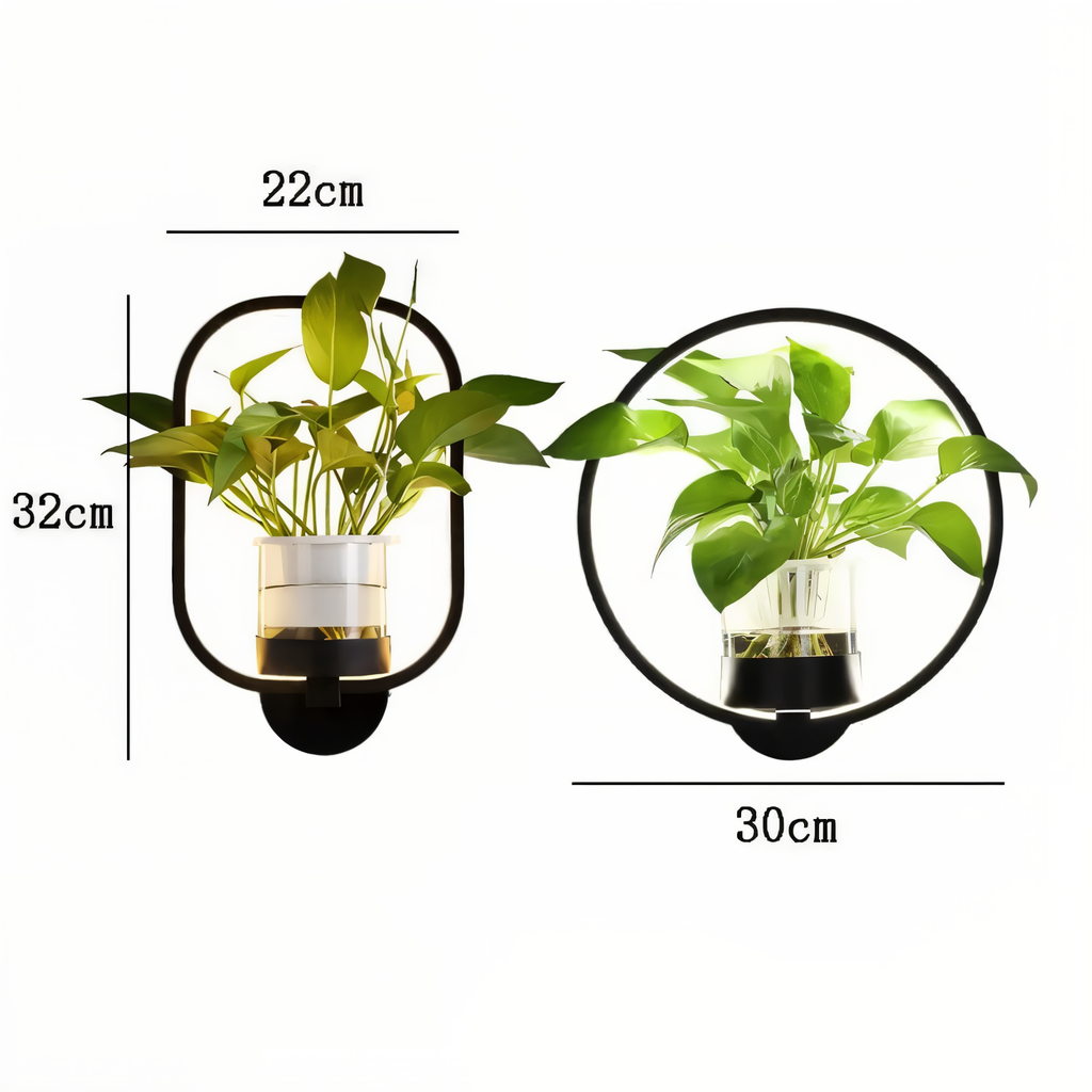 LumiGrow – Lampada da Parete LED Minimalista con Portavaso Integrato
