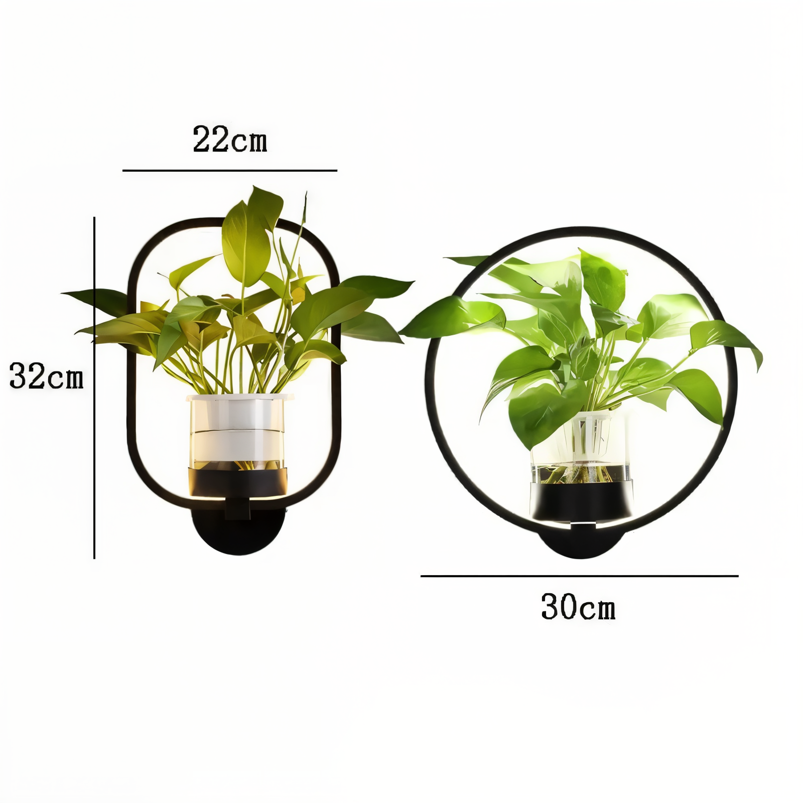 LumiGrow – Lampada da Parete LED Minimalista con Portavaso Integrato