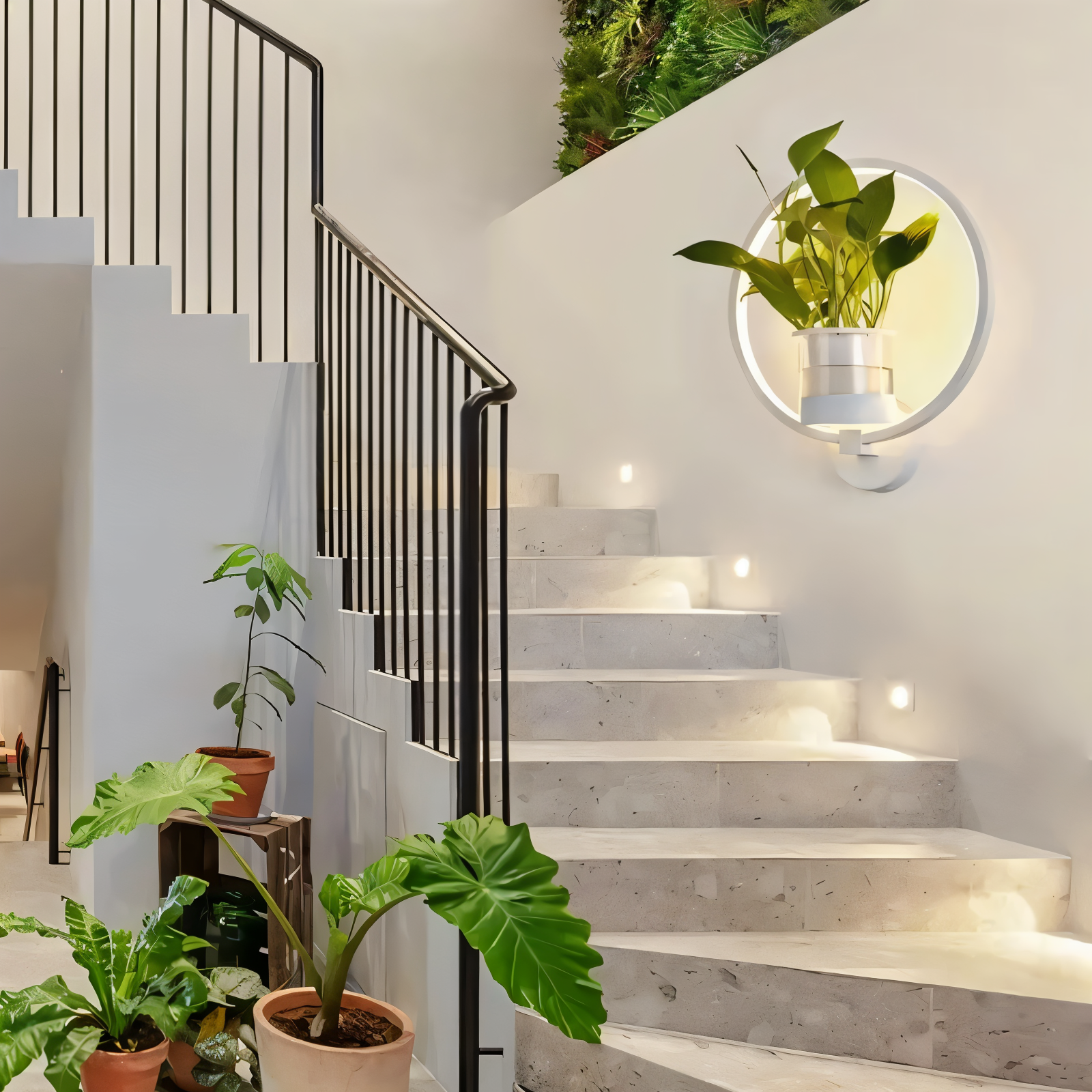 LumiGrow – Lampada da Parete LED Minimalista con Portavaso Integrato