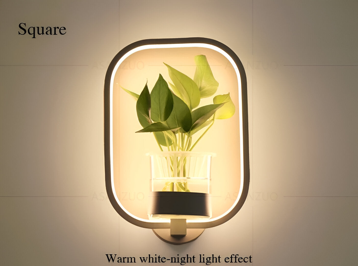LumiGrow – Lampada da Parete LED Minimalista con Portavaso Integrato