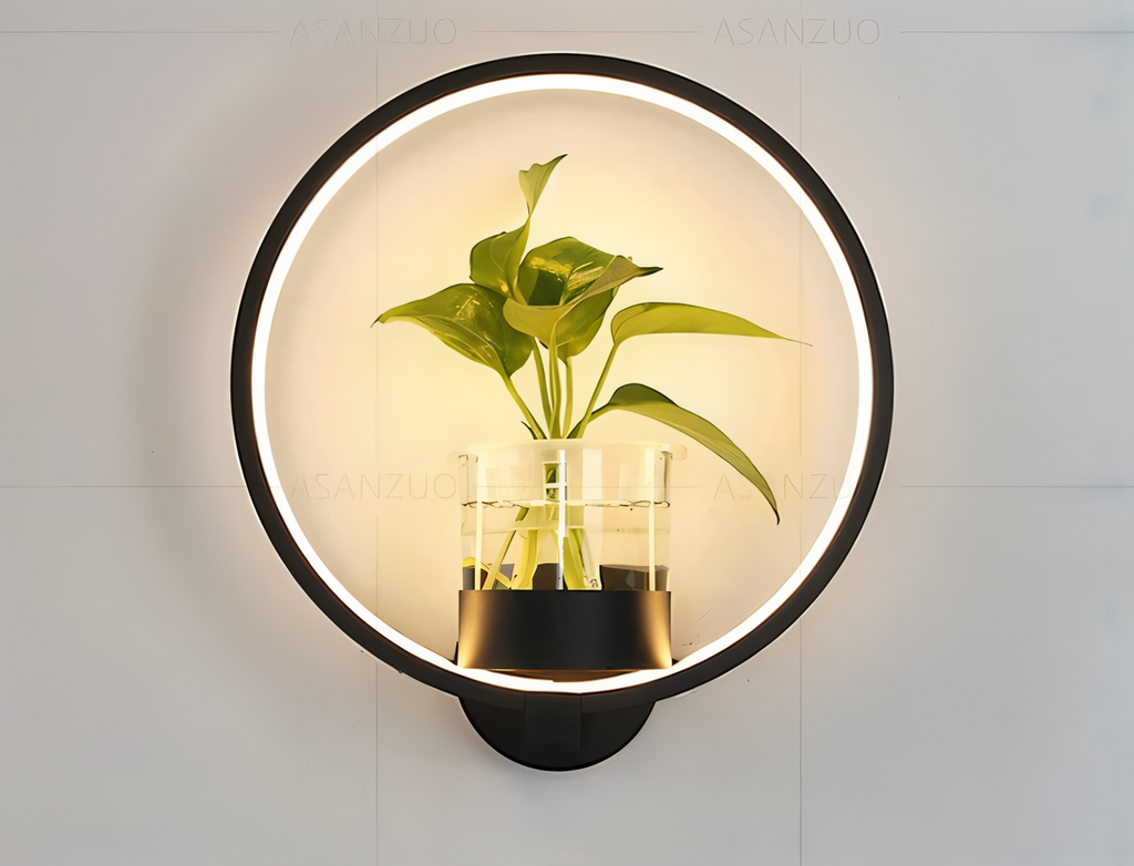 LumiGrow – Lampada da Parete LED Minimalista con Portavaso Integrato