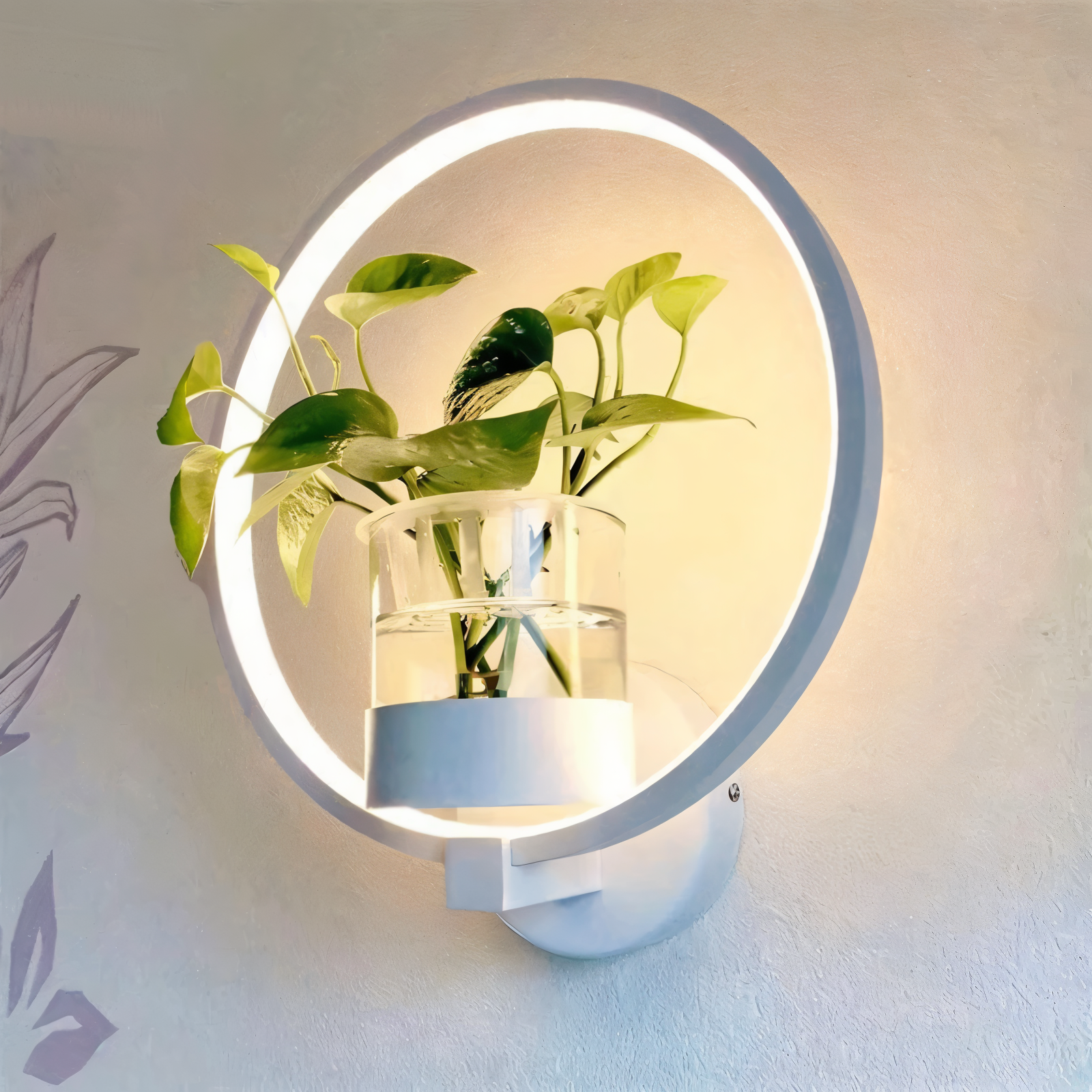 LumiGrow – Lampada da Parete LED Minimalista con Portavaso Integrato